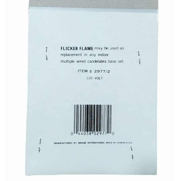 3 New Flicker Flame Bulbs 2 Pk Christmas Replacement 120V Candelabra Base VTG - Picture 5 of 6